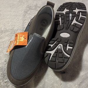 CNA•TROP Outdoor Men's Black and Gray Slip-On Loafers